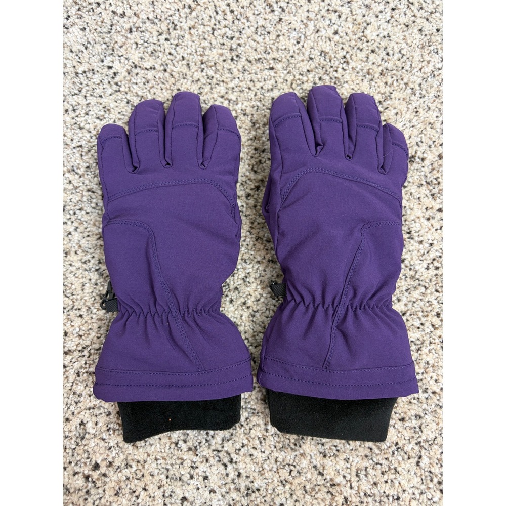 Duluth Trading Womens Gloves S/M Softshell Insulated Winter Fleece Purple EUC